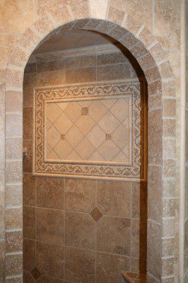 Custom tile archway in West Bend, WI
